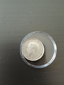 1917 3 pensy Wielka Brytania - srebro