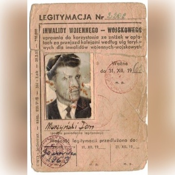 Leg.Inwalidy Woj.Wojskowego Rzeszów 1962