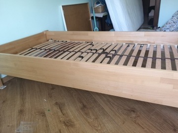 Łóżko lite drewno Buk  90 cm 