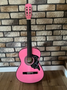 Gitara różowa dla dziewczynki 