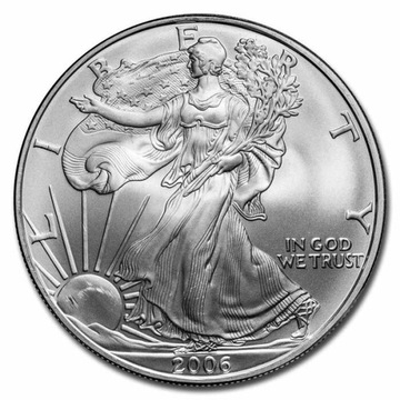 Amerykański orzeł 2006 Liberty 1 oz srebra