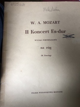 Mozart II koncert es-dur na róg