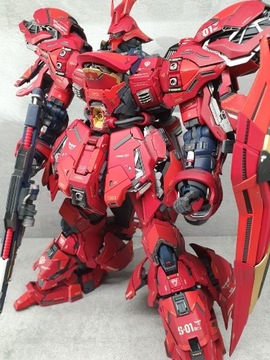 Gundam Sazabi MG 1/100 złożony + YL Resin kit