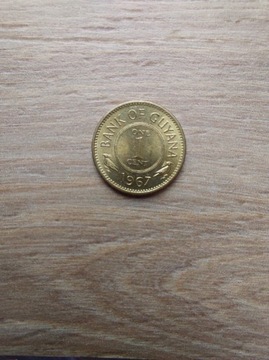 Gujana 1 cent 1967 stan +II