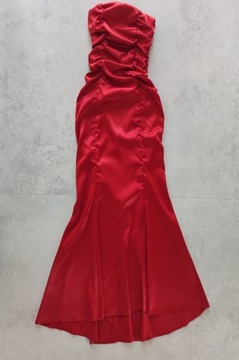 Dagnez sexy suknia wiązana drapowana trensyrena 34