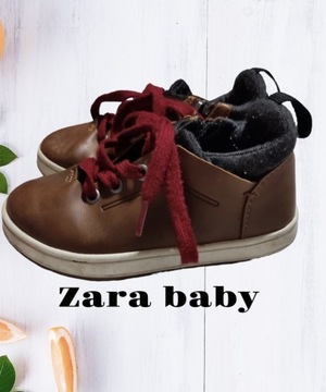Buty półbuty dla dziecka Zara Baby skóra eko 23