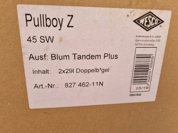 zestaw Peka Pullboy Z SW 45, z prowadnicami blum