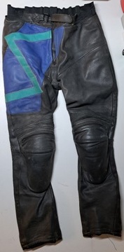 Spodnie skórzane motocyklowe retro 