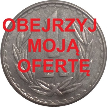 OBEJRZYJ MOJĄ OFERTĘ - 1 złoty 1986 rok - REKLAMA