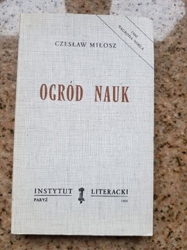 Czesław Miłosz - Ogród nauk