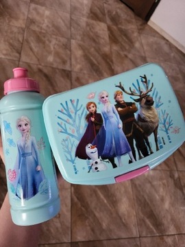  bidon i pudełko śniadaniowe Kraina lodu Elsa
