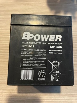 Akumulator bpower 12V/5Ah bpe 5-12