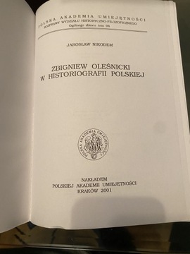 J. Nikodem - Zbigniew Oleśnicki w historiografii 