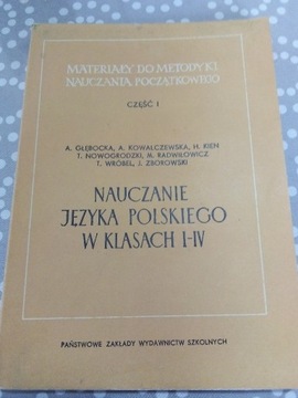 Nauczanie języka polskiego w klasach I-IV cz1 1959