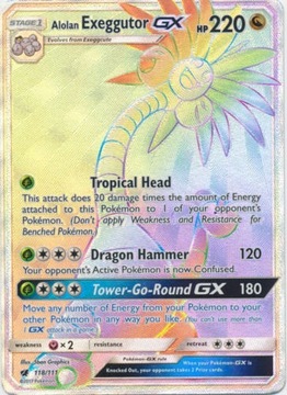 Karta Pokemon Alolan Exeggutor GX