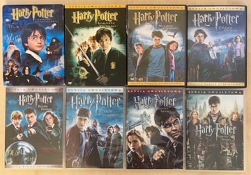Harry Potter - filmy DVD, 8 części, 16 płyt, PL