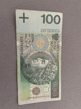 Banknot 100 złotych seria GG 1994 