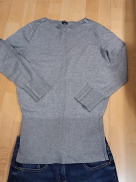 GERRY WEBER  dłuższy damski sweter r. M 38 SZARY