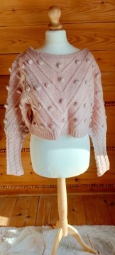 Nowy różowy sweter