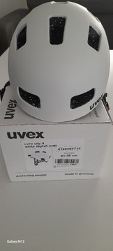 Kask biały UVEX 55-58