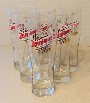 Szklanka do piwa Zamkowe -zestaw 6 sztuk.