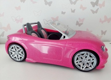 Samochód dla lalek Barbie różowy kabriolet cabrio 