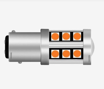 Żarówka LED P21/5W BAY15D czerwona dwuwłóknowa