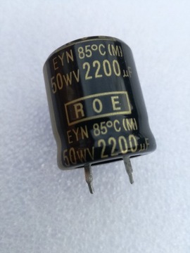 Kondensator 2200uF50V ROE gold audio 22x25mm 1szt