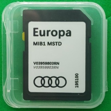 Mapa Europy karta SD Audi MSTD 2023