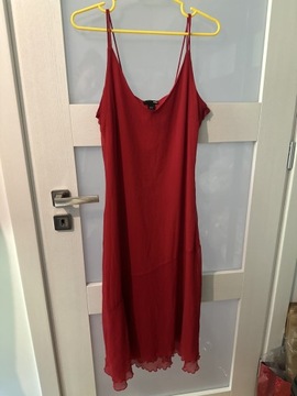 (114) Sukienka jedwabna 42 H&M jedwab silk