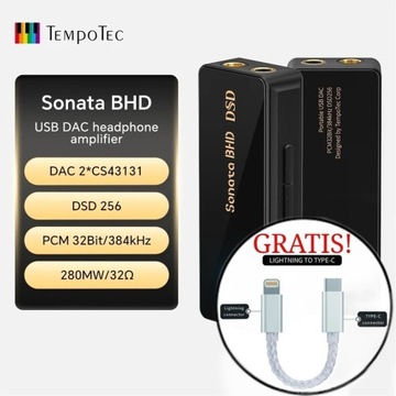 Tempo Tec Sonata BHD ANDROID/LIGTNING Wzmacniacz słuchawkowy DAC 