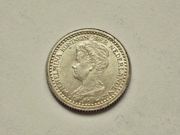 Holandia Wilhelmina 10 cent 1918 r. st. menniczy