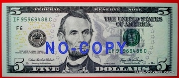 5 Dolarów USA - 2006r - UNC