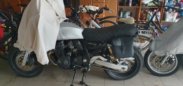 Sakwa boczna skórzana, cafe racer