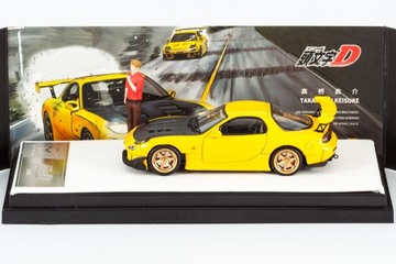 Initial D Mazda RX-7 FD3S Project D TimeMicro 1:64