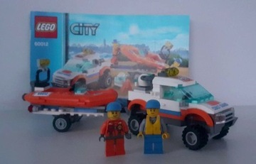 LEGO 60012 City - Wóz terenowy i łódź nurków