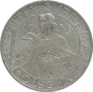 San Marino 10 lire 1933, Ag KM#10