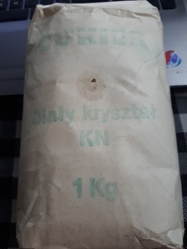 CUKIER z Prl-u 1 kg BIAŁY KRYSZTAŁ