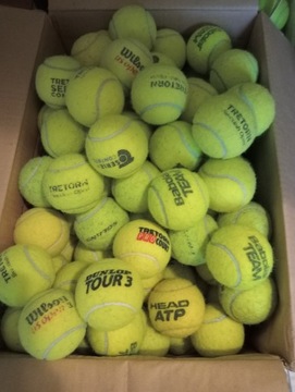 Używane piłki tenisowe 60 sztuk