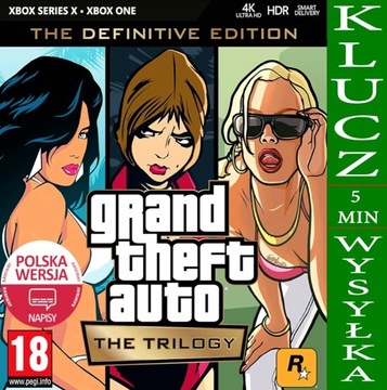  Grand Theft Auto The Trilogy The Definitive Klucz