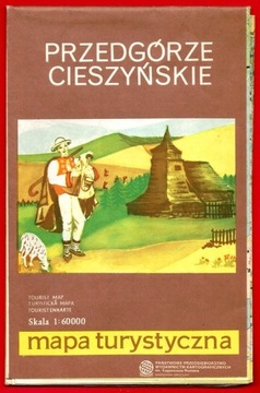 PRZEDGÓRZE CIESZYŃSKIE mapa turystyczna