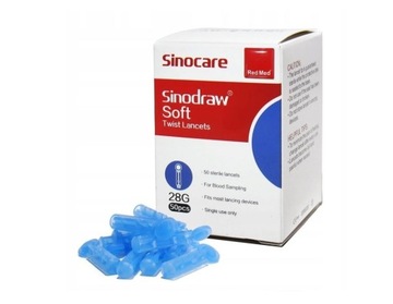 Lancety igły Sinocare 28G 50 sztuk