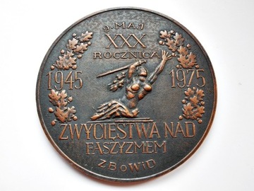 Medal, XXX Lecie Zwycięstwa,  śr. 80 mm