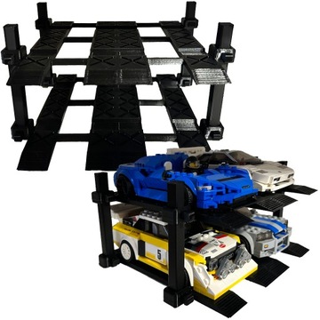 Lego Speed Champions stojak podstawka na 4 auta