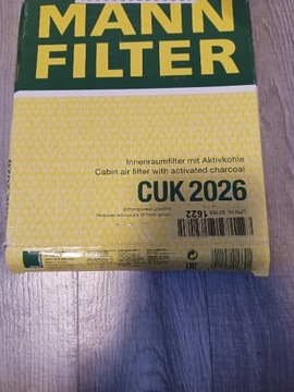 Filtr kabiny węglowy Mann CUK2026