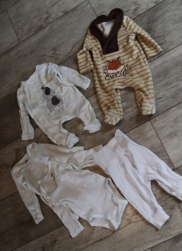 H&M pepco zestaw ubrań dla niemowlaka 56cm