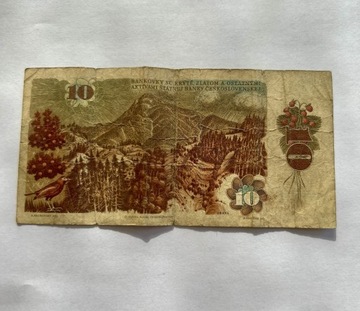 Banknot czechosłowacki 10 koron 1986