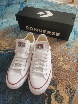 Białe nowe Converse Chuck Taylor all star męskie 