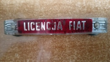 Oryginalny Emblemat LICENCJA FIAT