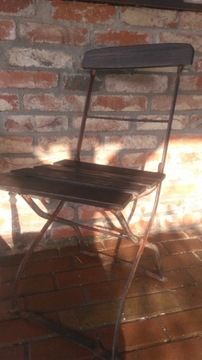 Krzesło ogrodowe z przełomu XIX i XX w